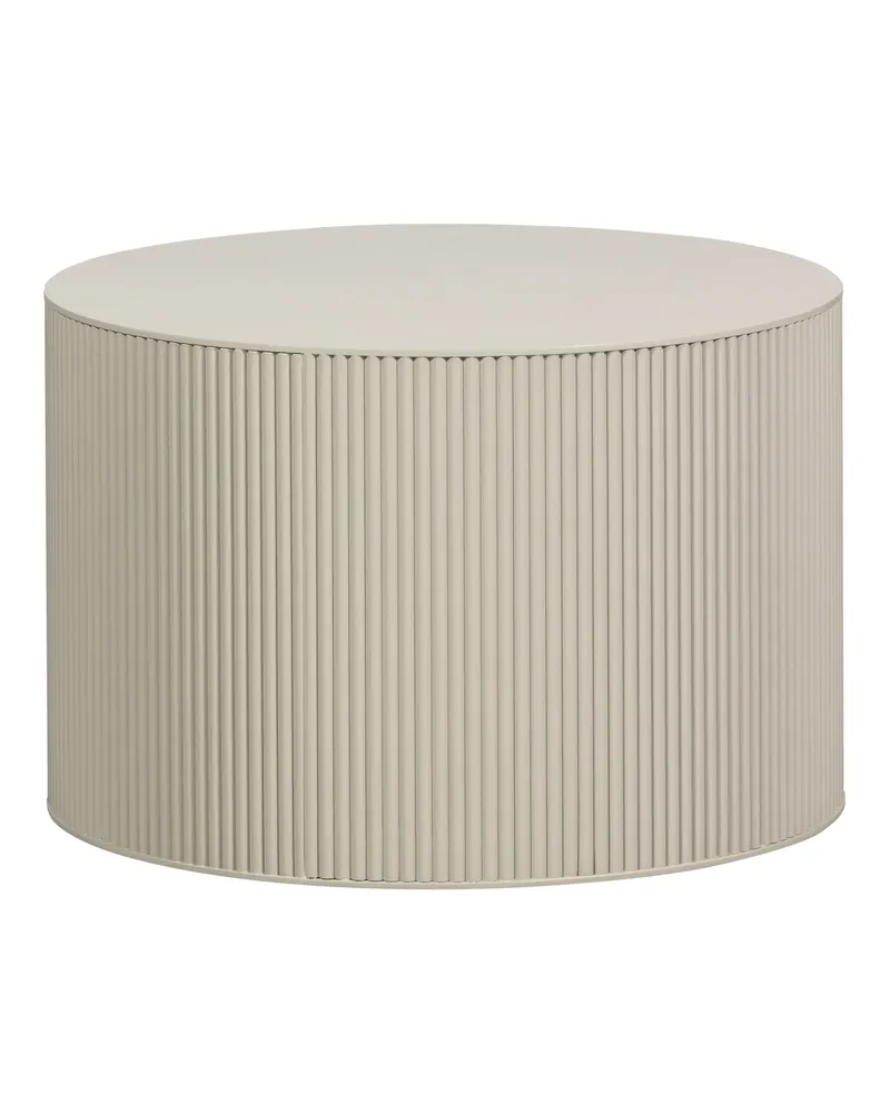 Sanne Beistelltisch rund aus MDF, Antik-beige