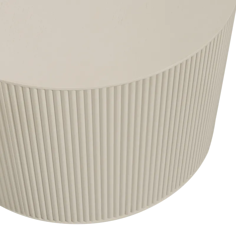 Sanne Beistelltisch rund aus MDF, Antik-beige, Detail, Ansicht 1