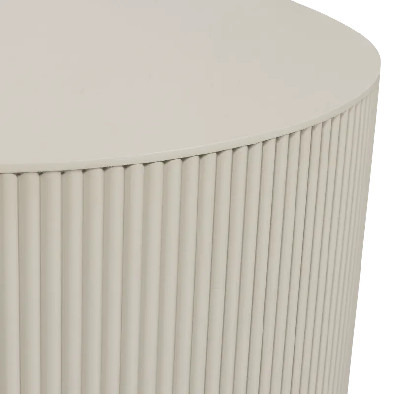 Sanne Beistelltisch rund aus MDF, Antik-beige, Detail, Ansicht 2