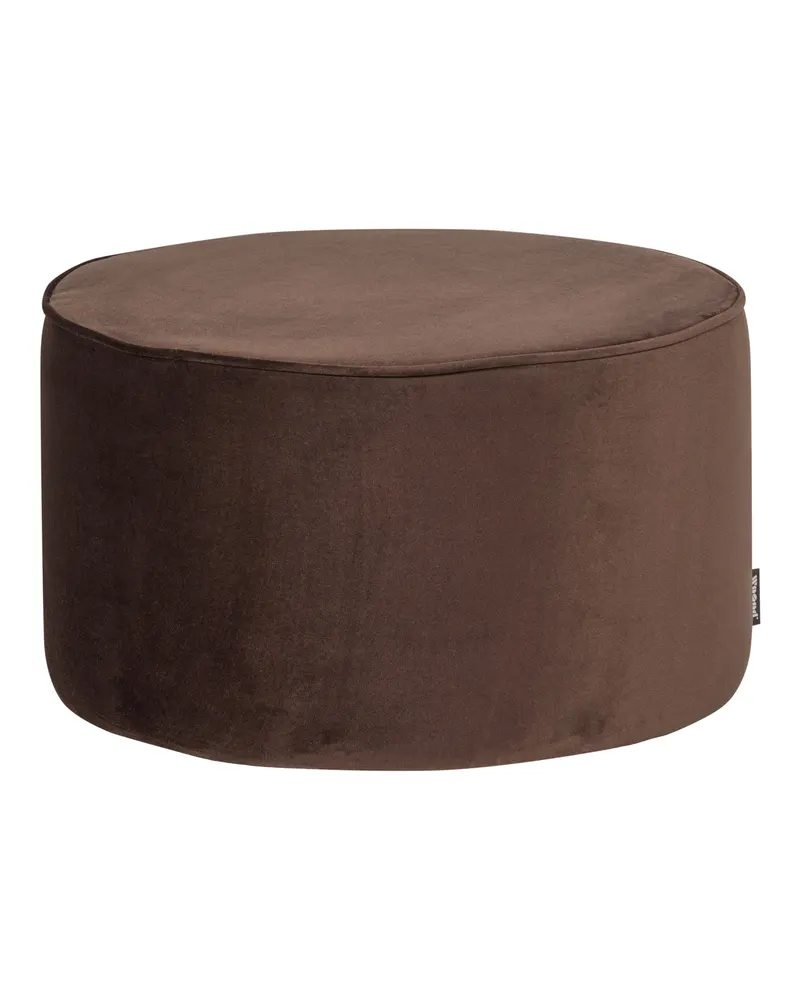 Sara niedriger runder Hocker, Ø 60 cm, Dunkelbraun