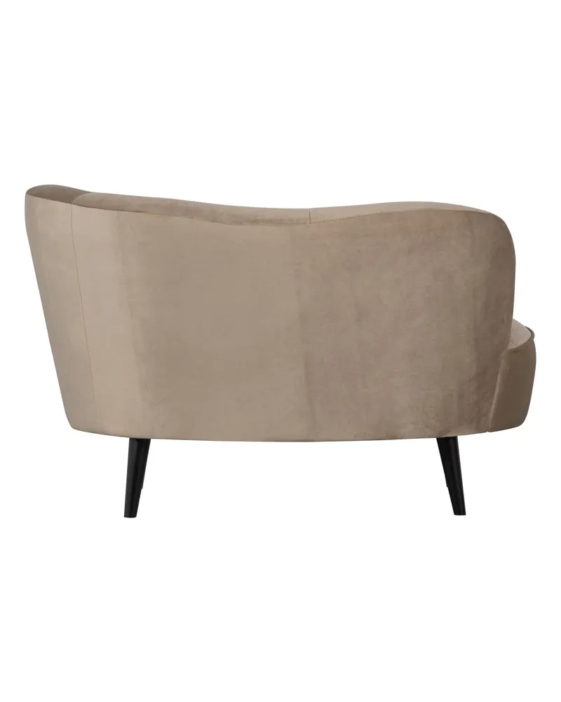 Sara Lounge-Sessel mit einseitiger Lehne, Khaki, Samt, Rechts, Ansicht 5
