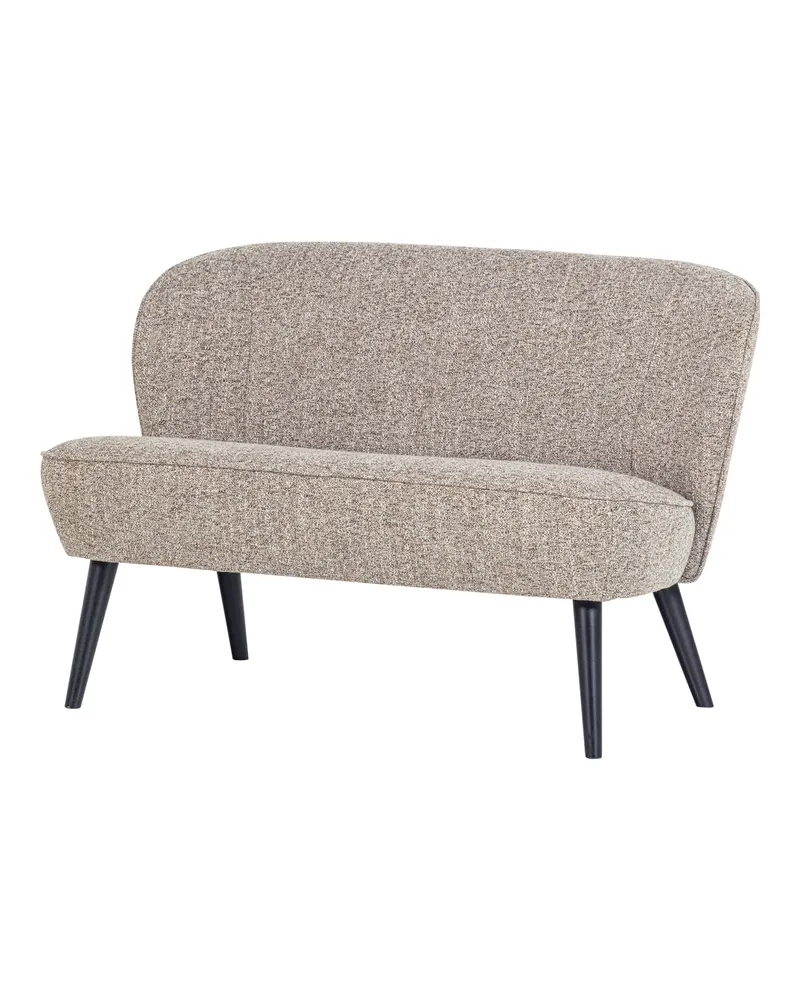 Sara kleines Sofa mit hohen Holzbeinen, Natur, Webstoff, Ansicht 1