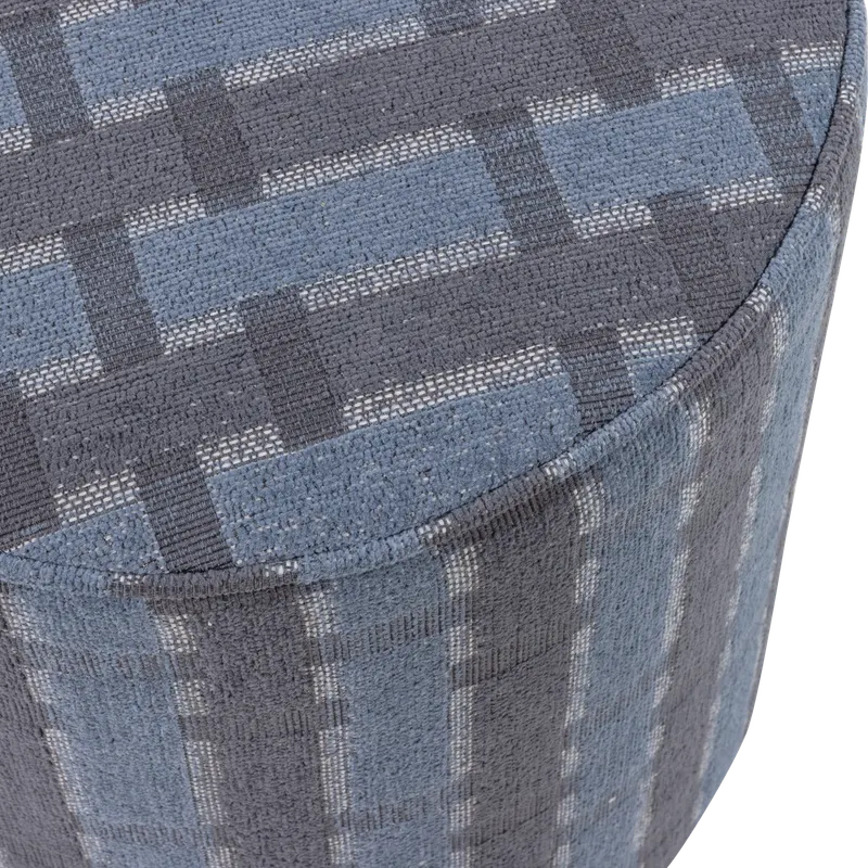 Sarli Hocker, Grau/blau mit Rautenmuster, Detail
