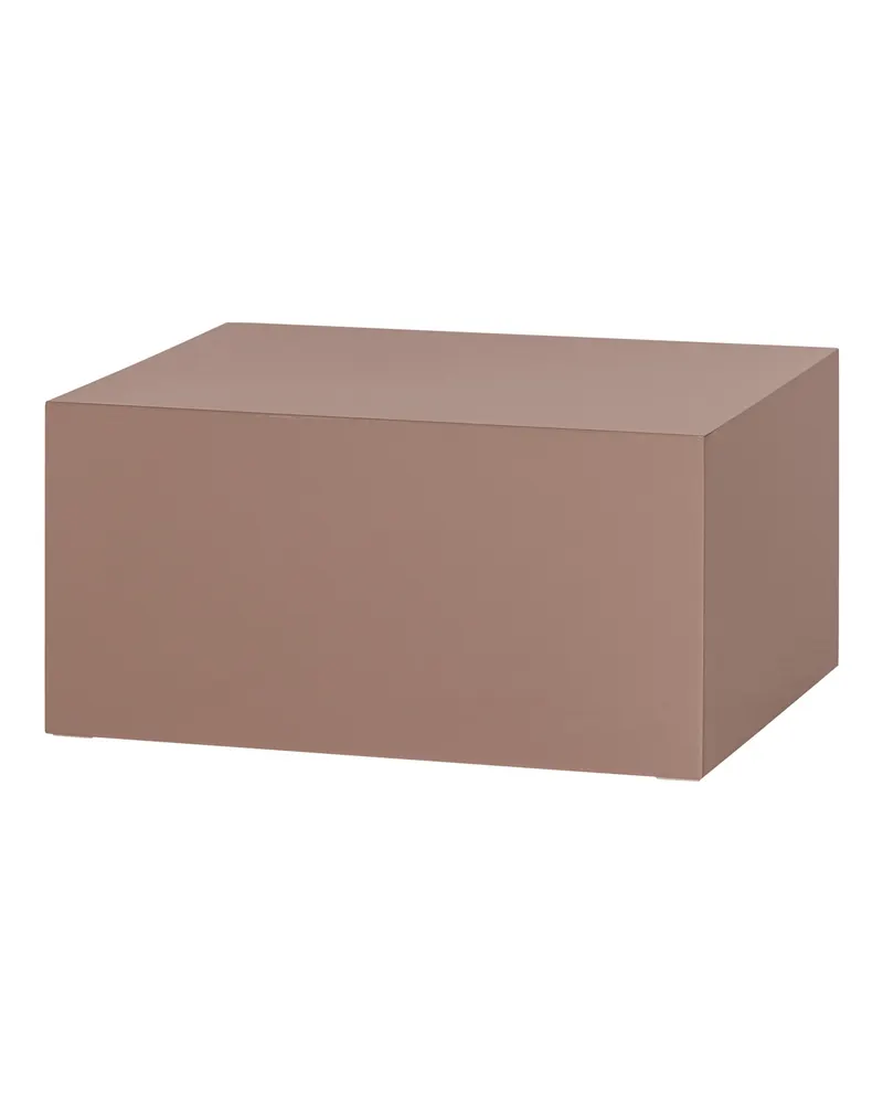 Savo Couchtisch in blockförmiger Bauform, Altrosa, Ansicht 1