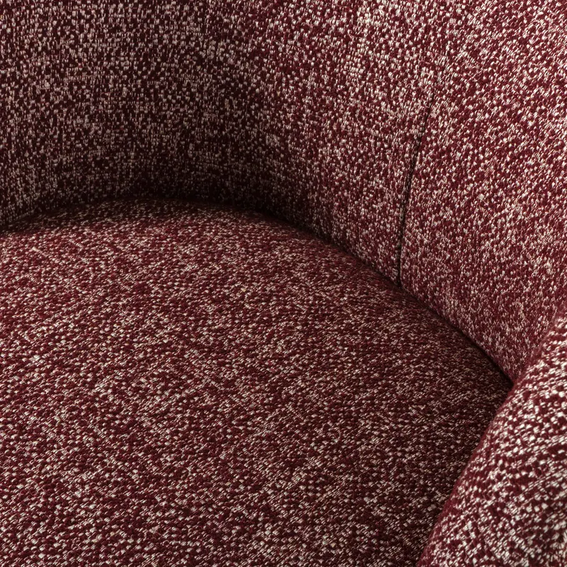 Serra Drehsessel, Burgunderrot, Melangegewebe, Detail, Ansicht 1