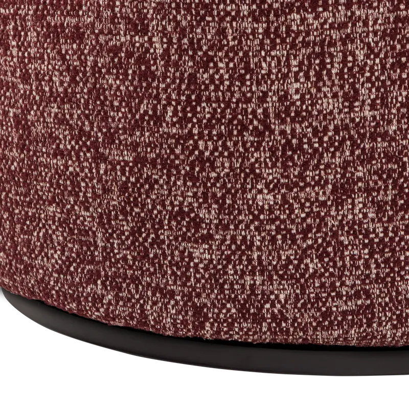 Serra Drehsessel, Burgunderrot, Melangegewebe, Detail, Ansicht 2