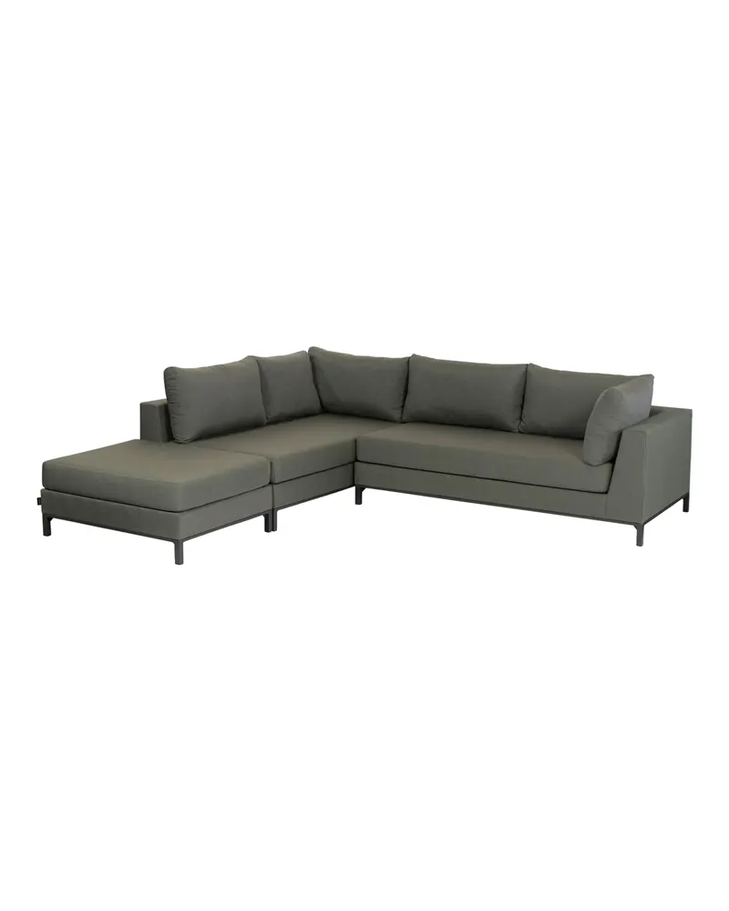 Sicilie Gartenlounge aus Aluminium, Grün links