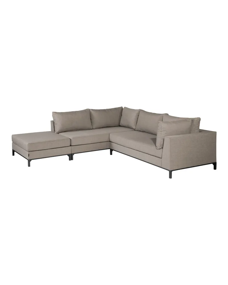 Sicilie Gartenlounge aus Aluminium, Taupe