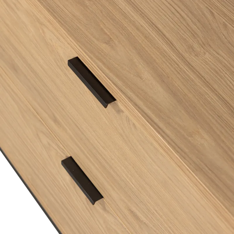Silas TV-Möbel mit Kabelöffnung, Eiche, Detail, Ansicht 1