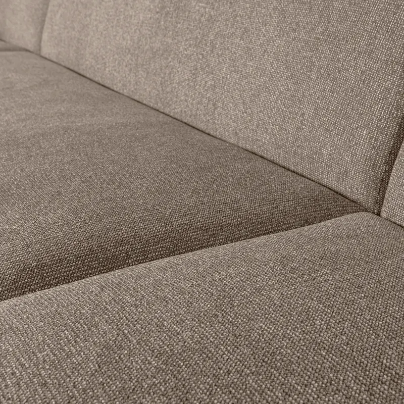 Sloping U-förmiges Ecksofa, Hellbraun melange, Melangegewebe, Detail, Ansicht 2