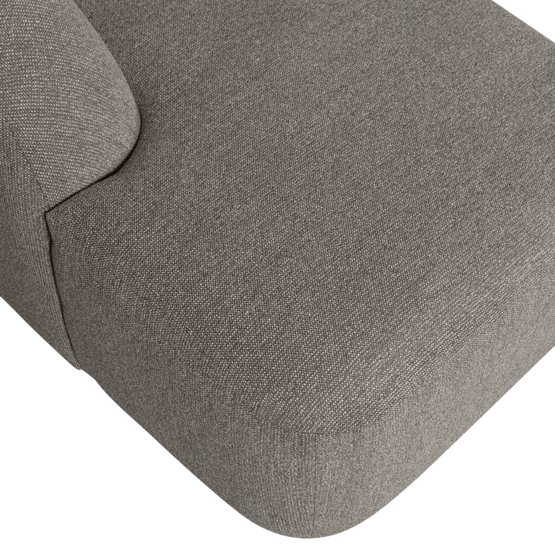 Sloping U-förmiges Ecksofa, Grau melange, Melangegewebe, Detail, Ansicht 1