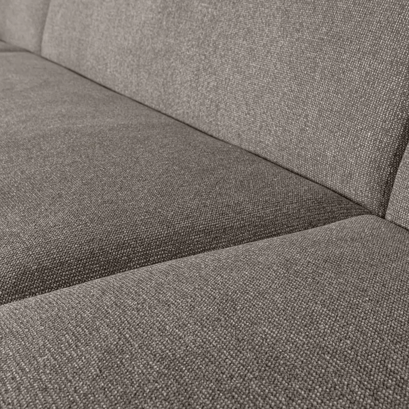Sloping U-förmiges Ecksofa, Grau melange, Melangegewebe, Detail, Ansicht 2