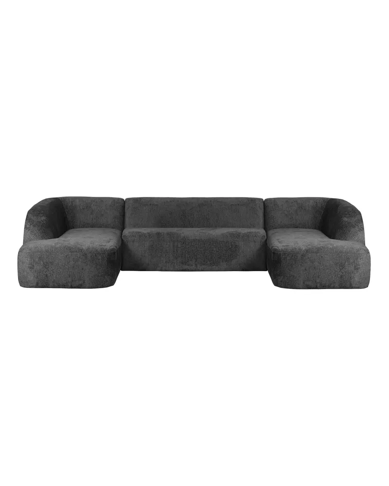 Sloping U-förmiges Ecksofa, Mountain, Struktursamt