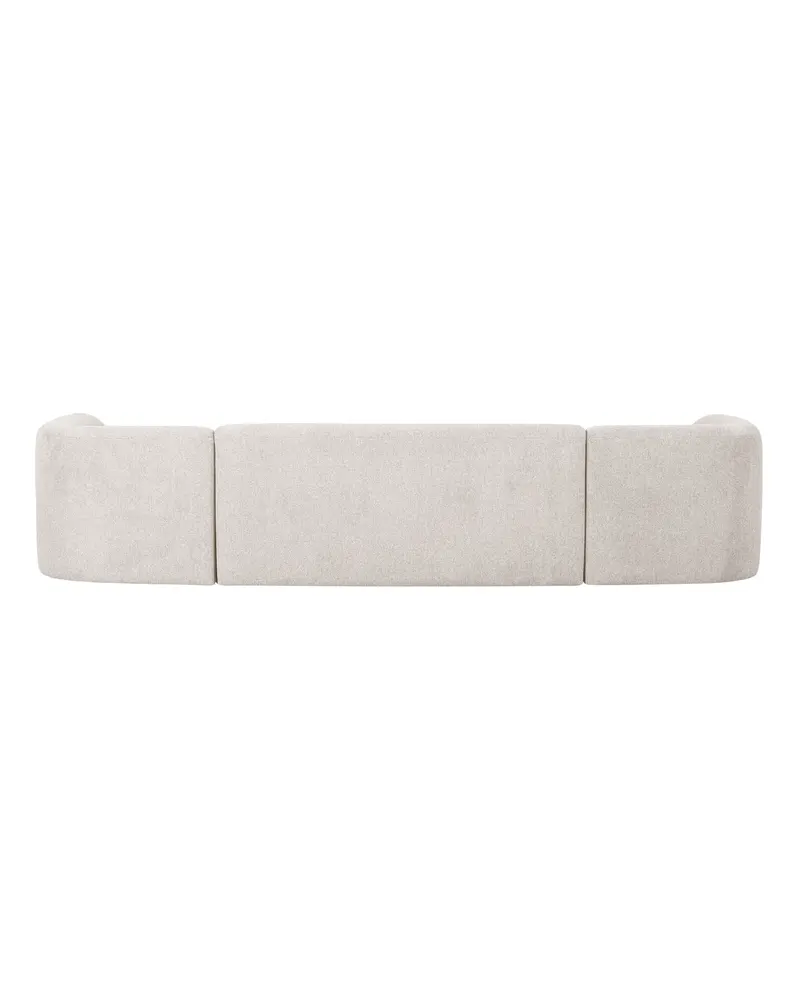 Sloping U-förmiges Ecksofa, Pearl melange, Melangegewebe, Ansicht 3