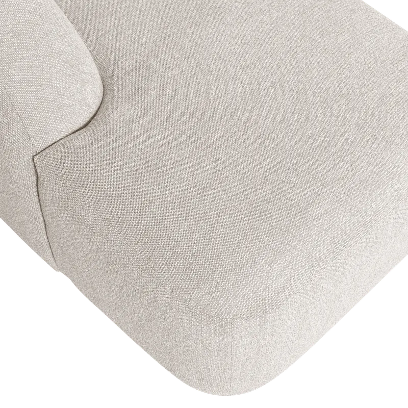 Sloping U-förmiges Ecksofa, Pearl melange, Melangegewebe, Detail, Ansicht 1