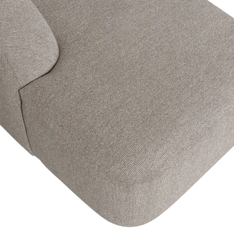 Sloping U-förmiges Ecksofa, Off white melange, Melangegewebe, Detail, Ansicht 1