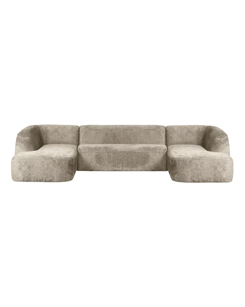 Sloping U-förmiges Ecksofa, Wheatfield