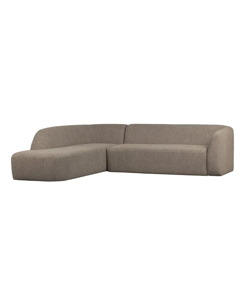 Sloping Ecksofa, Hellbraun melange, links, Ansicht 1
