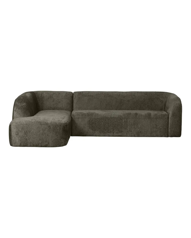 Sloping Ecksofa, Frost Struktursamt, links, Ansicht 2