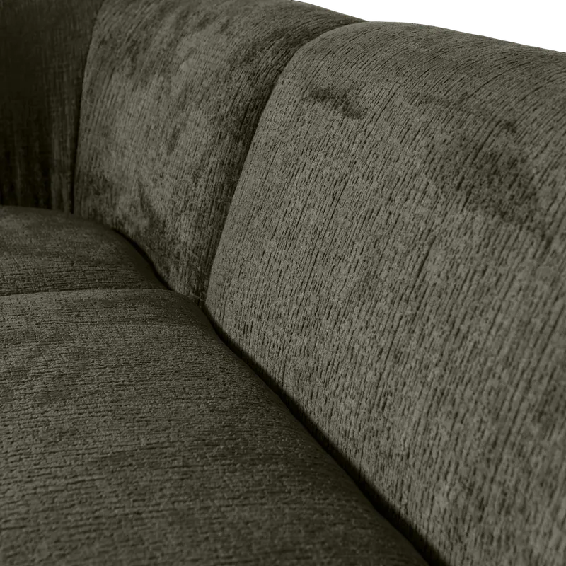 Sloping Ecksofa, Frost Struktursamt, links, Detail, Ansicht 1