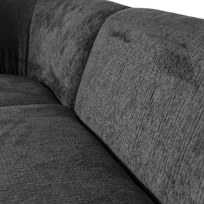 Sloping Ecksofa, Mountain Struktursamt, links, Detail, Ansicht 1