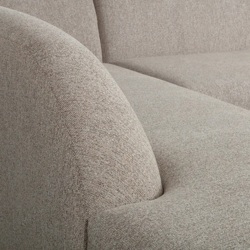 Sloping Ecksofa, Natur melange, links, Detail, Ansicht 2