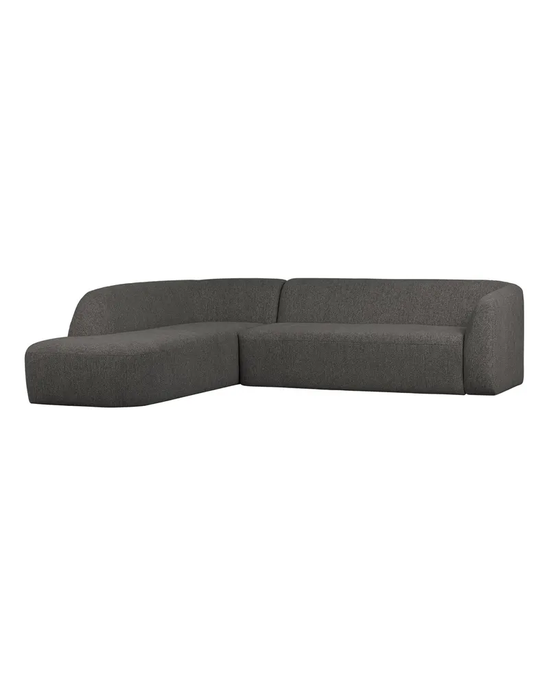 Sloping Ecksofa, Grau/schwarz melange, links, Ansicht 1