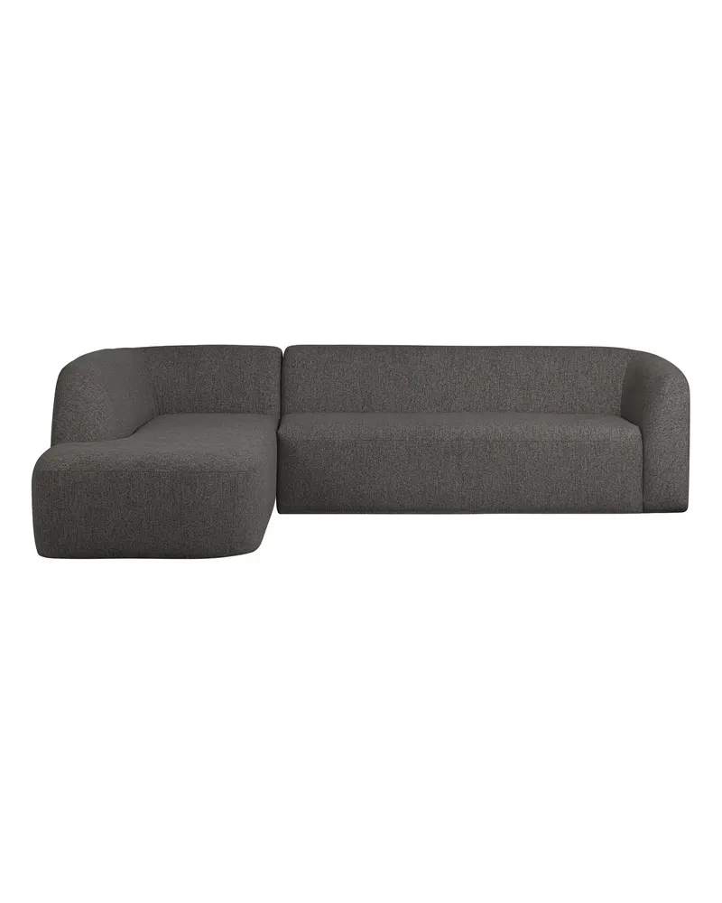 Sloping Ecksofa, Grau/schwarz melange, links, Ansicht 2