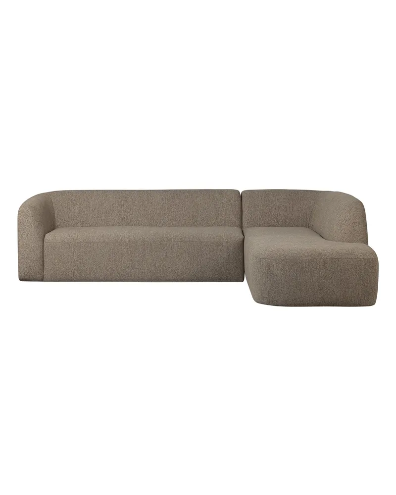 Sloping Ecksofa, Hellbraun melange, rechts, Ansicht 2
