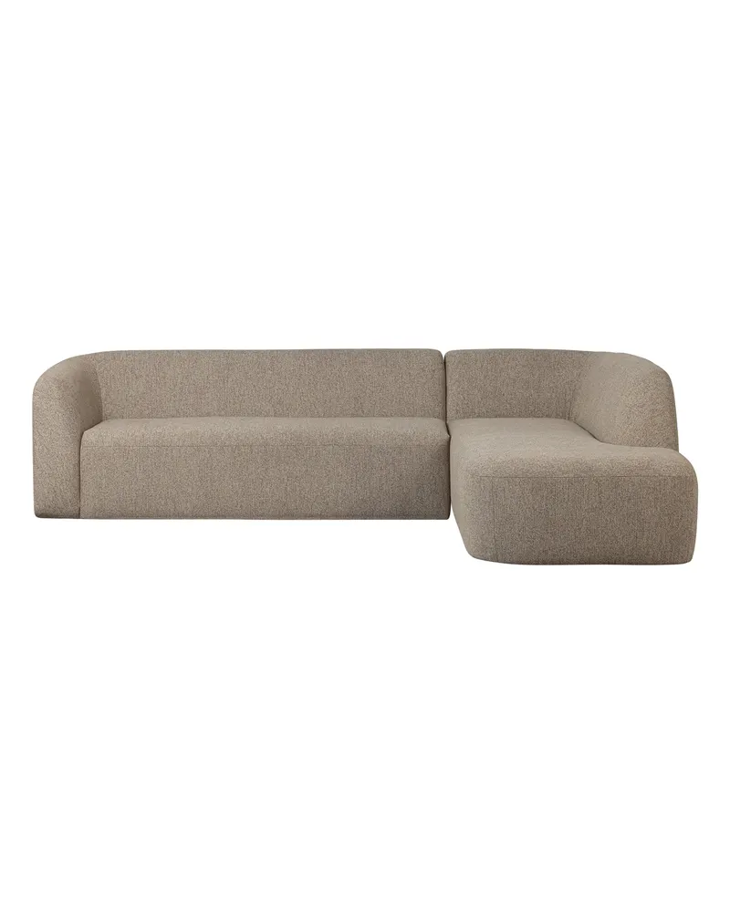 Sloping Ecksofa, Natur melange, rechts, Ansicht 2