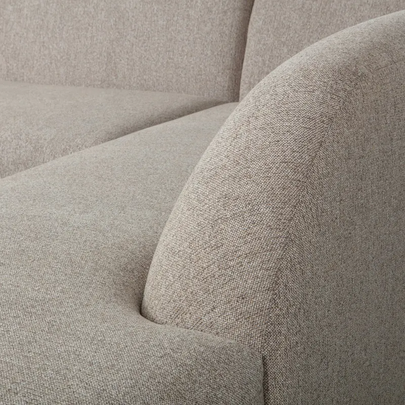 Sloping Ecksofa, Natur melange, rechts, Detail, Ansicht 2