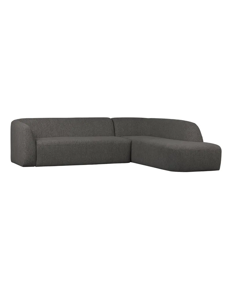 Sloping Ecksofa, Grau/schwarz melange, rechts, Ansicht 1