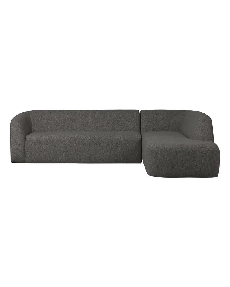 Sloping Ecksofa, Grau/schwarz melange, rechts, Ansicht 2