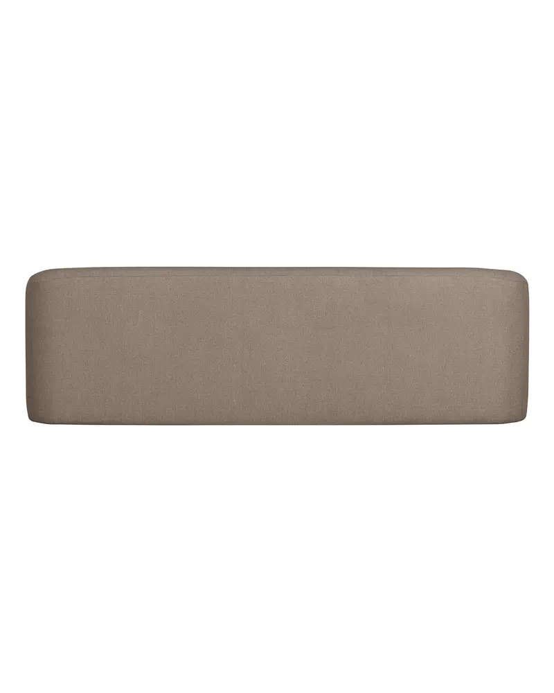 Sloping 3-Sitzer Sofa, Hellbraun melange, Melangegewebe, Ansicht 3