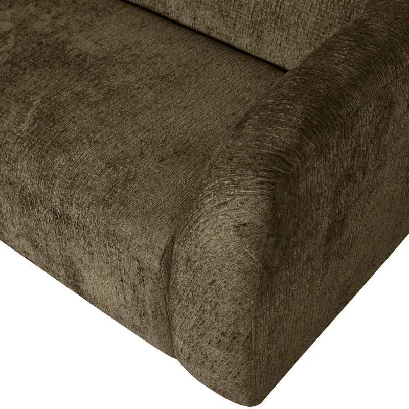 Sloping 3-Sitzer Sofa, Bonsai, Struktursamt, Detail