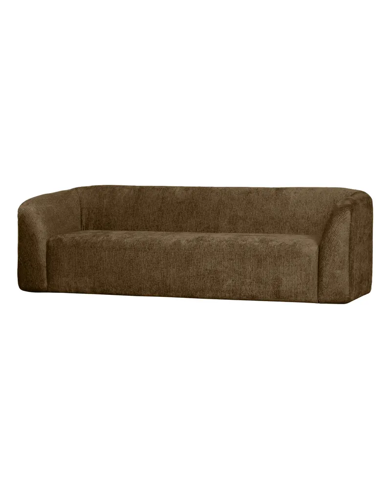 Sloping 3-Sitzer Sofa, Brass, Struktursamt, Ansicht 1