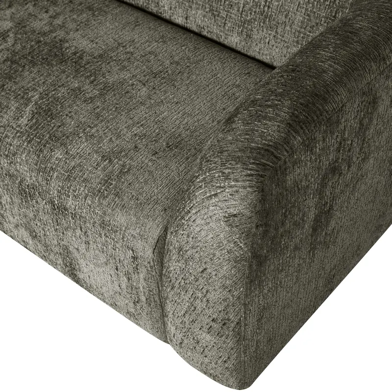 Sloping 3-Sitzer Sofa, Frost, Struktursamt, Detail