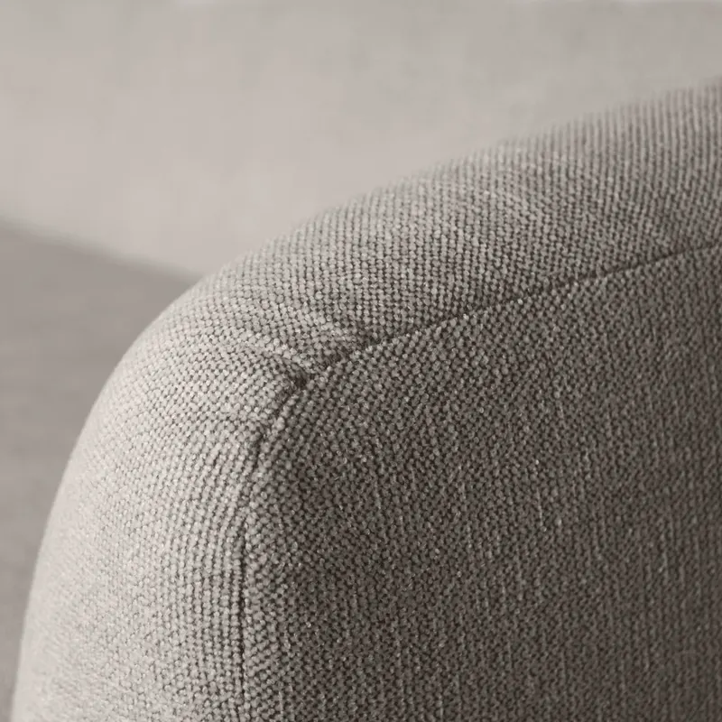 Sloping 3-Sitzer Sofa, Grau melange, Melangegewebe, Detail, Ansicht 1