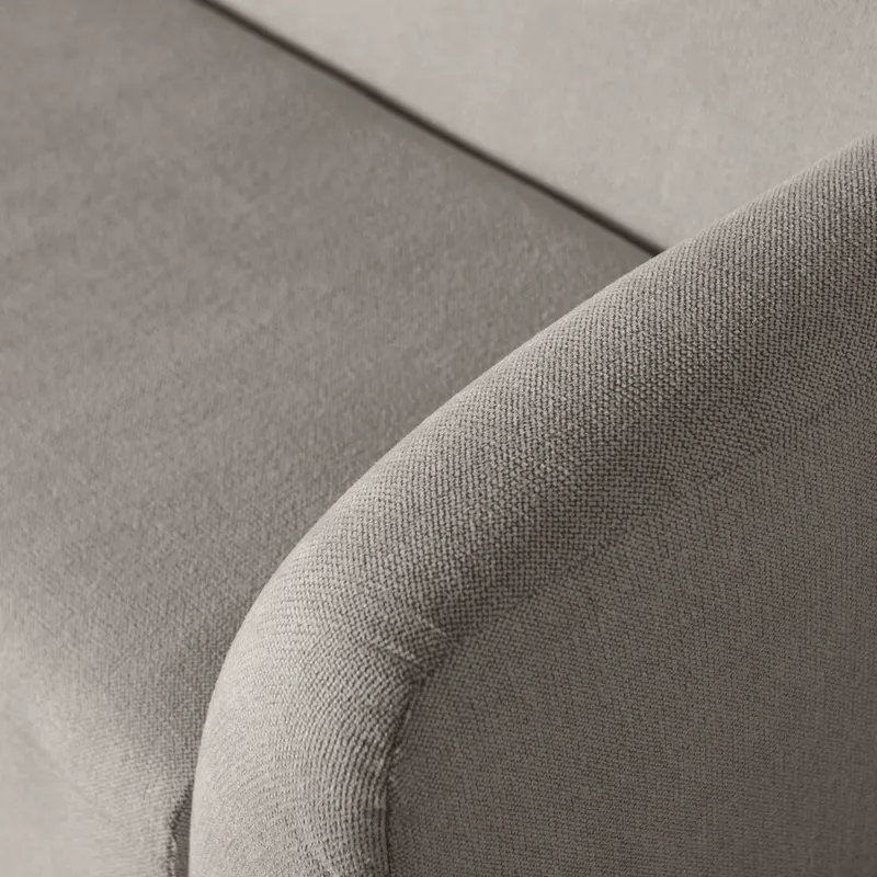 Sloping 3-Sitzer Sofa, Grau melange, Melangegewebe, Detail, Ansicht 2