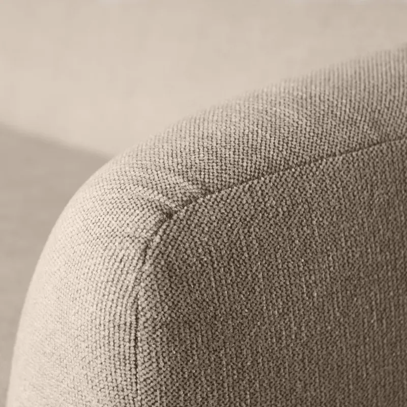 Sloping 3-Sitzer Sofa, Natur melange, Melangegewebe, Detail, Ansicht 1