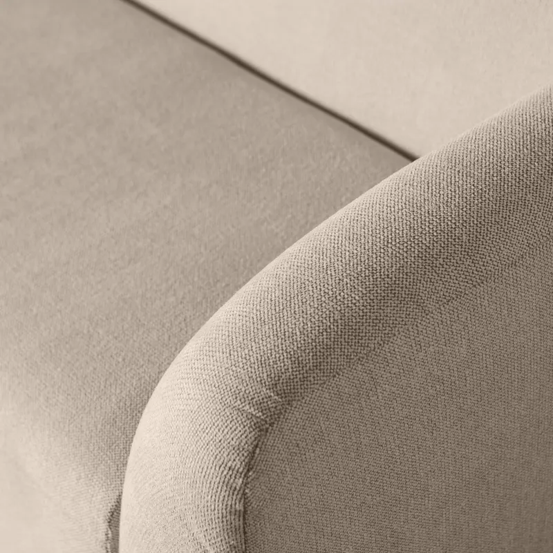 Sloping 3-Sitzer Sofa, Natur melange, Melangegewebe, Detail, Ansicht 2