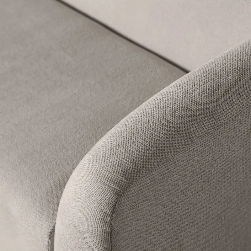 Sloping 3-Sitzer Sofa, Off white melange, Melangegewebe, Detail, Ansicht 2