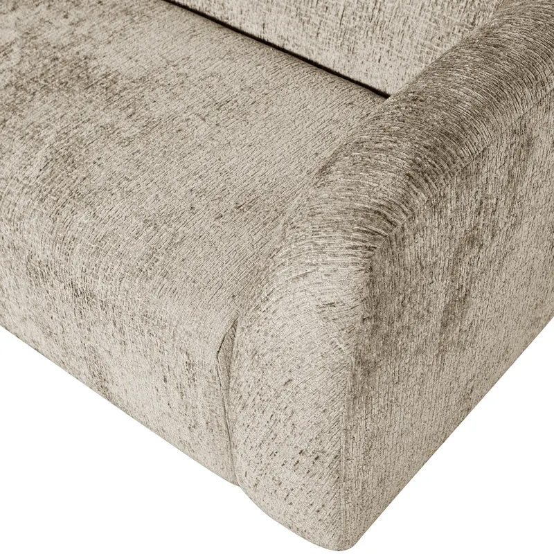Sloping 3-Sitzer Sofa, Wheatfield, Struktursamt, Detail