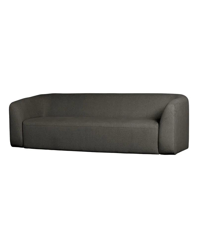 Sloping 3-Sitzer Sofa, Grau/schwarz melange, Melangegewebe, Ansicht 1