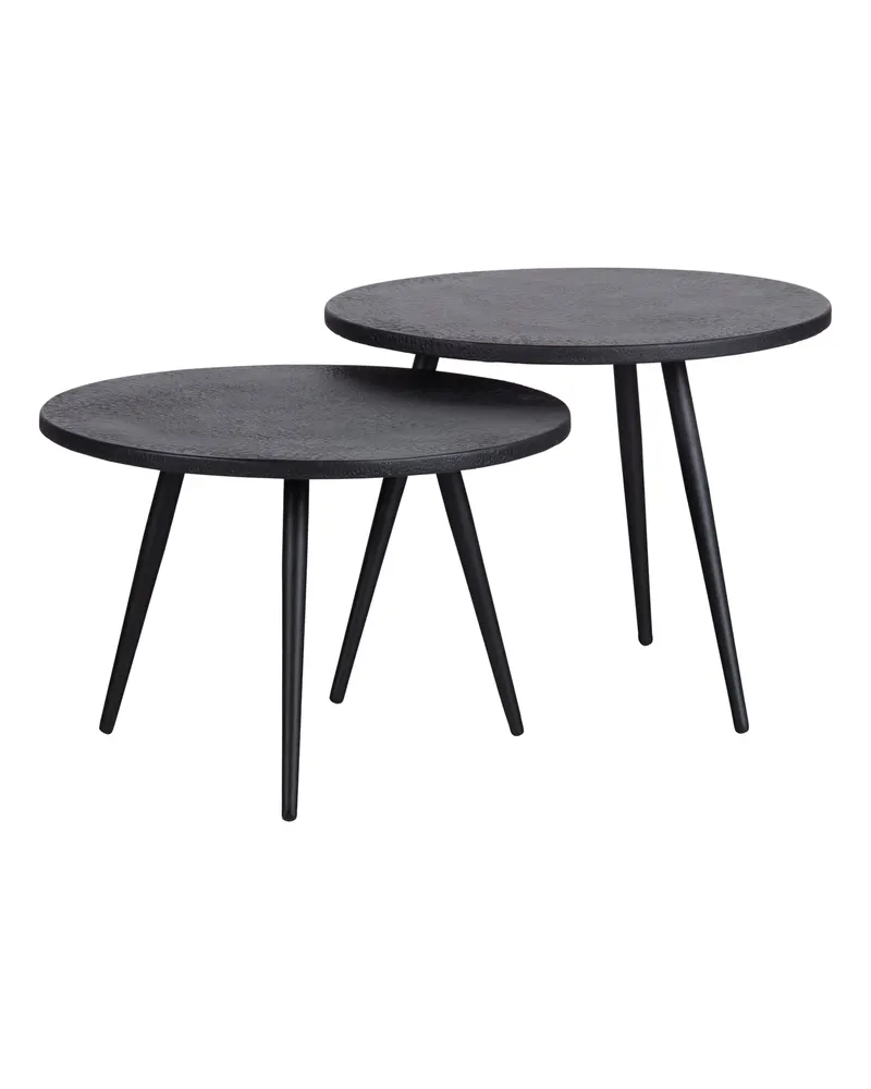 Suze Beistelltisch-Set mit zwei runden Platten
