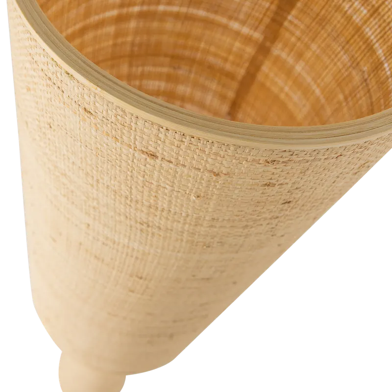 Syro Stehlampe aus Raffia, Natur, Detail, Ansicht 1