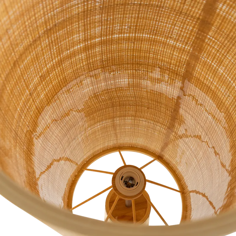 Syro Stehlampe aus Raffia, Natur, Detail, Ansicht 2