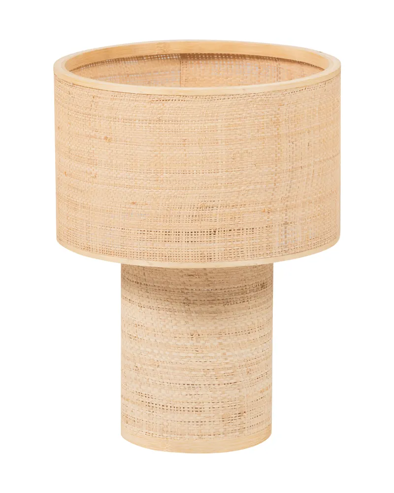 Syro Tischlampe aus Raffia, 28 × 28 × 38 cm