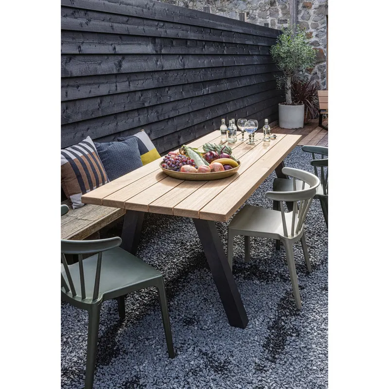 Tablo Gartentisch Natur/Schwarz, im Wohnraum, Ansicht 2