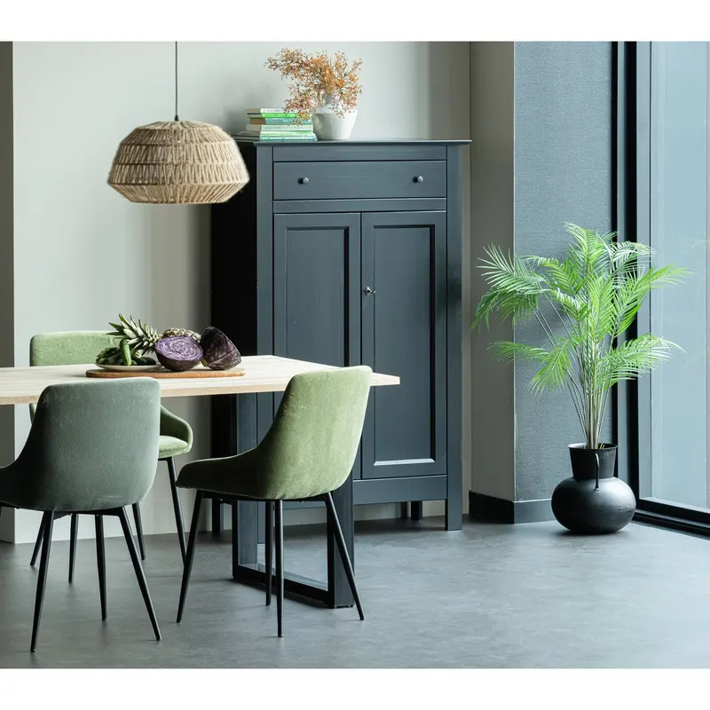 Esstisch Tablo aus Eiche mit U-Gestell, im Wohnraum